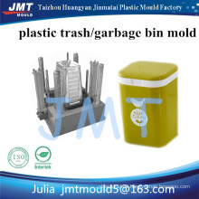 Household use Plastic Colored Waste Bin; Rose Red Trash Can